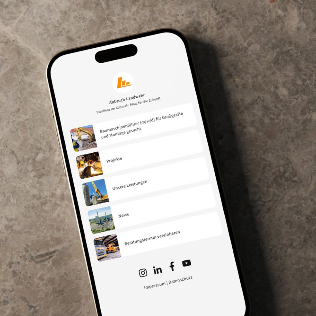 Instagram Bioseite für Social Media