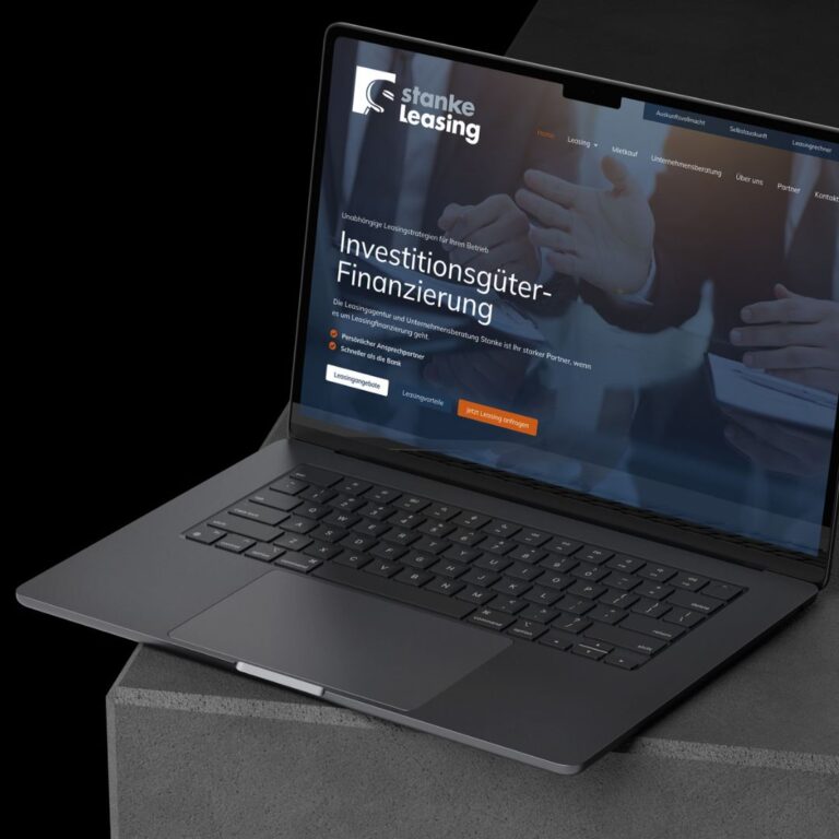 Redesign Website - neues Wendesign für Stanke Leasing